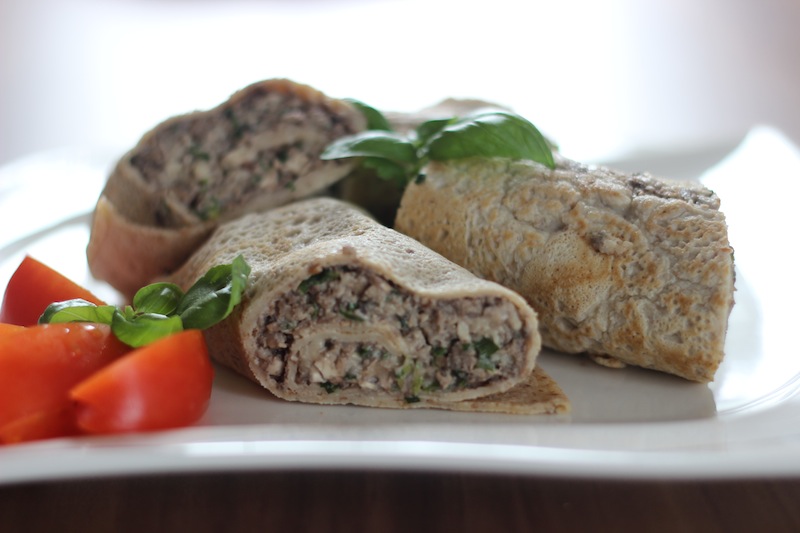 Cooking - Pfannenkuchen mit Champignonfüllung - Cooking