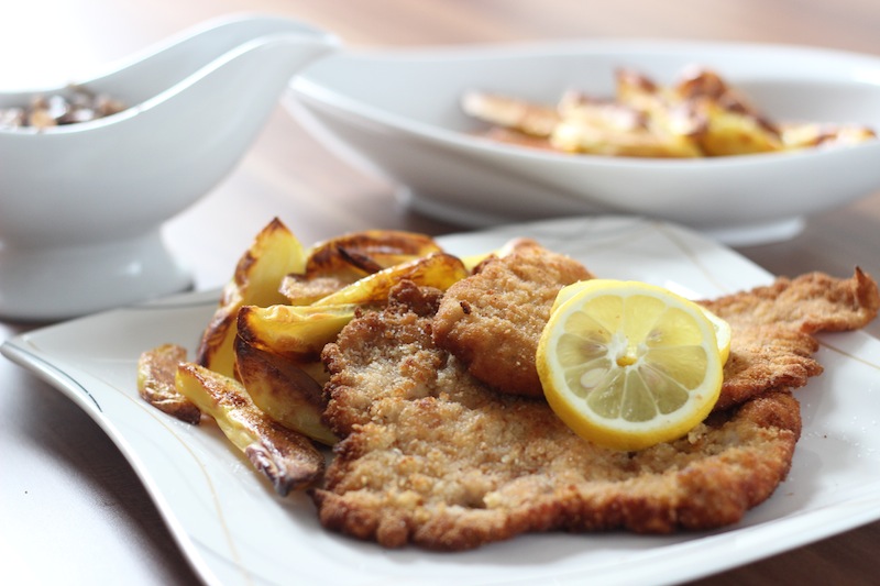 Cooking - Paniertes Schnitzel mit Ofenkartoffeln - Cooking