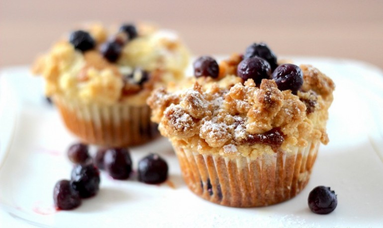 Cooking - Blaubeermuffins mit Streusel